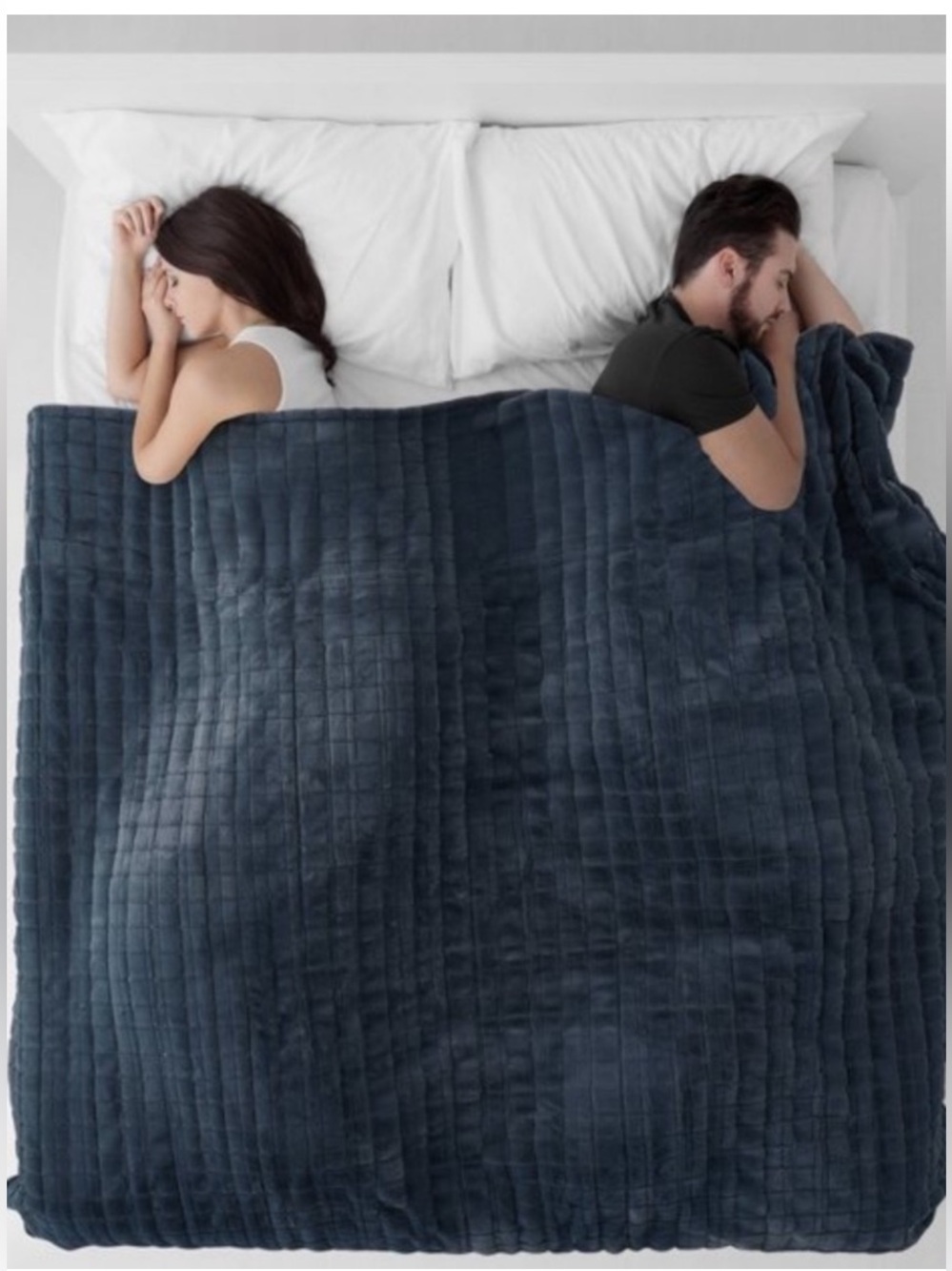 Brookstone Full/Queen Heated Blanket Dark Gray Texture
